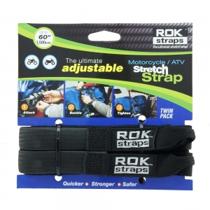 Curele reglabile ROK, MD 16 mm (Black + Blue/Green) - Oxford