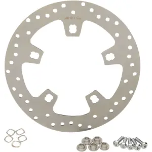 Custom 11.5" Front Brake Rotors - Chrome, Ground - 17103410