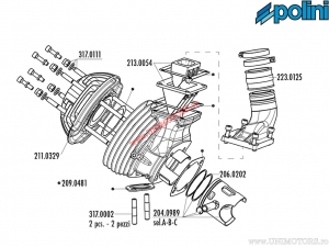 Cylinder set (diameter 60mm / 152cc) - Polini