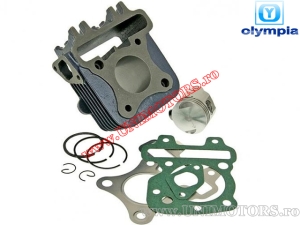 Cylinder Set (Engine) - Piaggio Fly / ET4 / Liberty / Vespa / Zip 50cc 4T - (Olympia)