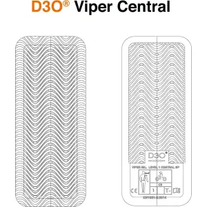 D3O® Viper Protector Central de Impacto - Naranja - Adulto - XS - 27020246