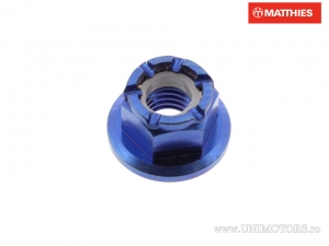 Dado a collare autobloccante Pro Bolt M5 x 0.80 mm titanio blu - JM