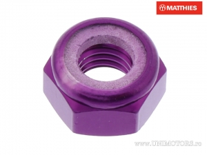 Dado autobloccante Pro Bolt M10 x 1.25 mm alluminio viola - JM