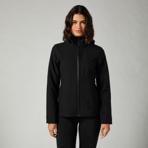 Damen Freizeit Softshell Pit Jacke [Schwarz]: Größe - L