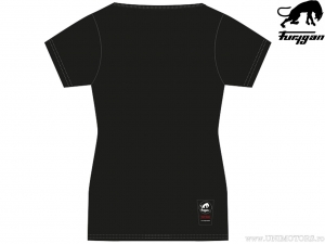 Damen Freizeitshirt Furygan Erika TS MC Black-Silver (schwarz-silber) - Furygan