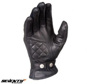 Damen Leder Urban Handschuhe Sommer Seventy Modell SD-C22 Schwarz