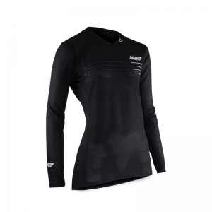Damen MTB Gravity 4.0 ♀ V22 Schwarzes Trikot: Größe - S