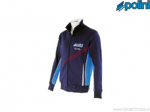 Dames hoodie zonder capuchon Evo E-P3+ (maat S) - blauw - Polini