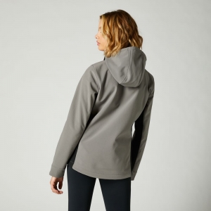 Dames motorjack Pit Softshell [Grijs]: Maat - M