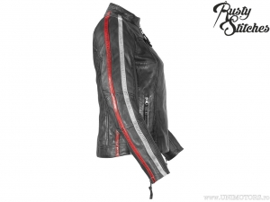 Dames motorjas Rusty Stitches Uma Grey (grijs) - Rusty Stitches