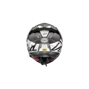 Devil Carbon MN Helm - Glänzend, Grau, Weiß - Erwachsene - S - 010118230
