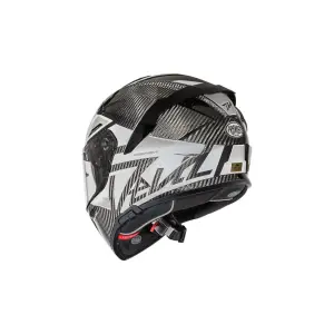 Devil Carbon MN Helm - Glanzend, Grijs, Wit - Volwassene - M - 010118231