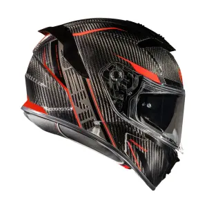 Devil Carbon ST2 Helmet - Gloss, Red, Black - Adult - M - 010116527