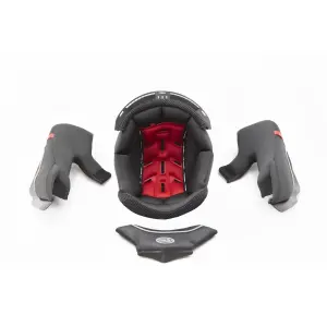 Devil Helmet Liner - Gray, Red - Adult - S - 01343816