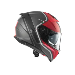 Devil PH Helm - Grau, Rot, Glänzend - Erwachsener - 2XL - 010116500