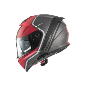 Devil PH Helm - Grijs, Rood, Glanzend - Volwassene - S - 010116496