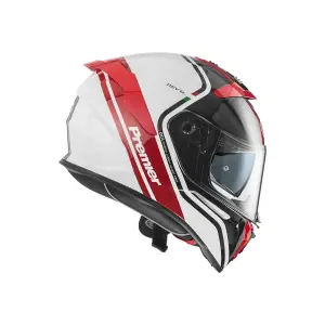 Devil PH Helm - Grijs, Rood, Wit, Glanzend - Volwassene - 2XL - 010116506