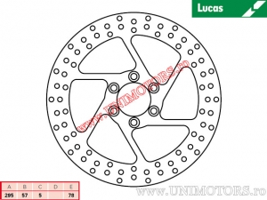 Disc frana fata MST231 rigid - Lucas TRW