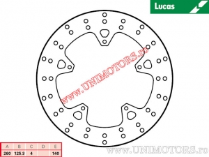 Disc frana fata MST298 rigid - Lucas TRW
