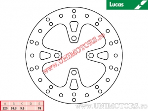 Disc frana fata MST452 rigid - Lucas TRW