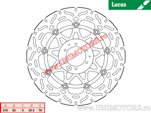 Disc frana fata racing MSW230RAC flotant - Lucas TRW