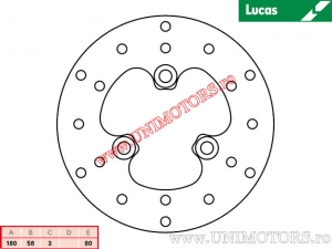 Disc frana spate MST261 rigid - Lucas TRW