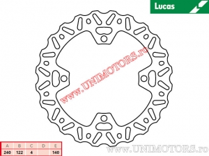 Disc frana spate MST305EC rigid - Lucas TRW