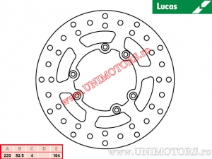 Disc frana spate MST340 rigid - Lucas TRW