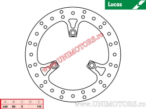 Disc frana spate MST437 rigid - Lucas TRW
