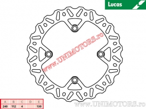 Disc frana spate MST440EC rigid - Lucas TRW