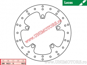 Disc frana spate MST459 rigid - Lucas TRW