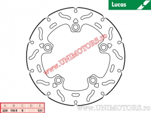 Disc frana spate racing MST219RAC rigid - Lucas TRW