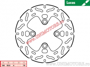 Disc frana spate racing MST270RAC rigid - Lucas TRW