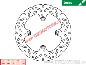 Disc frana spate racing MST377RAC rigid - Lucas TRW