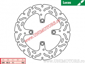 Disc frana spate racing MST461RAC rigid - Lucas TRW
