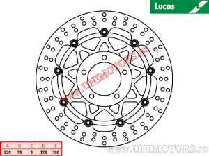 Disco de freio dianteiro MSW278 flutuante - Lucas TRW