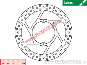 Disco de freno delantero MST337 rígido - Lucas TRW