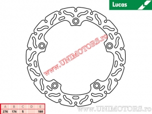Disque de Frein Arrière de Course MST331RAC Rigide - Lucas TRW