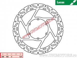Disque de Frein Avant de Course MST337RAC Rigide - Lucas TRW