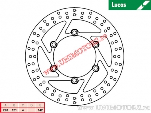 Disque de frein avant MST315 rigide - Lucas TRW