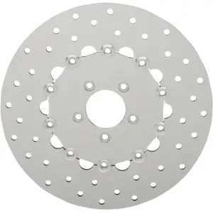 Disque de frein perforé en acier inoxydable poli - Poli - 17103157