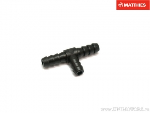 Distribuidor T de 7,5 mm resistente a combustível e óleo, cor preta - JM