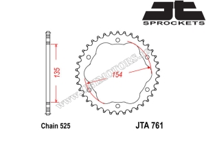 Ducati 1098 / 1098 R / 1098 S kettingset - (DID / JT)