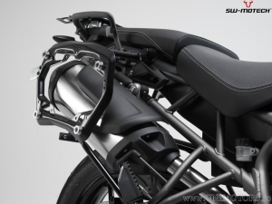 DUSC L/M (41/33L) Side Case Set and PRO Carriers - 74.0L - Triumph Tiger 800 models ('10-) - SW-Motech
