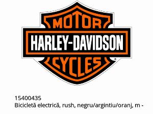 EBIKE, RUSH, SCHWZ/SIL/ORA, M - 15400435 - Harley-Davidson