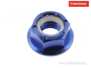 Ecrou à collier autobloquant Pro Bolt M8 x 1.25 mm titane bleu - JM