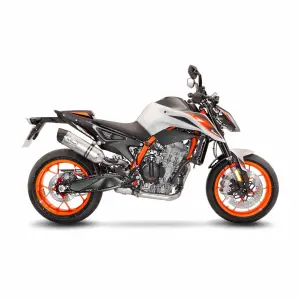 Edelstahl-Schalldämpfer Slip-On LV One Evo - KTM DUKE 790 ABS ('18-'20) / DUKE 890 ABS GP ('22-'23) - Leo Vince