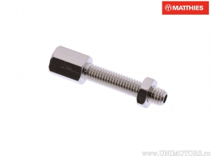 Einstellschraube für Kupplung - Bremszug-Set mit 10 Stück M5 x 0,80 x 34 mm silber - JM