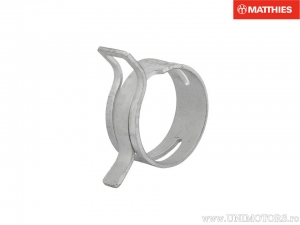 Elastische stalen slangklem set van 10 stuks, breedte 12 mm en aanspanning 15,7-17,5 mm - JM
