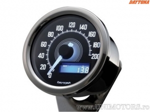 Electronic speedometer up to 200 km/h VELONA chrome D: 60mm - DAYTONA